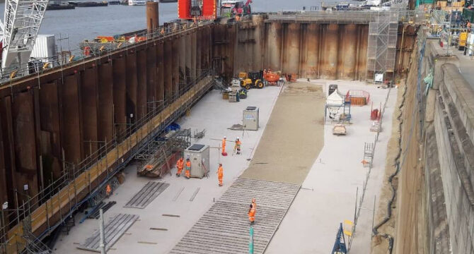 Culvert Float Out at Blackfriars